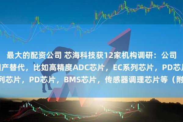 最大的配资公司 芯海科技获12家机构调研：公司多款芯片成功实现了国产替代，比如高精度ADC芯片，EC系列芯片，PD芯片，BMS芯片，传感器调理芯片等（附调研问答）